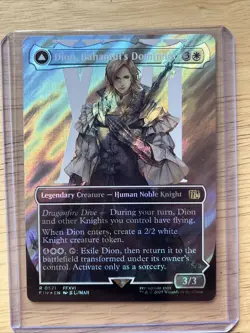 Dion, Bahamut's Dominant (Borderless) (Surge Foil) Final Fantasy Foil - Image 2