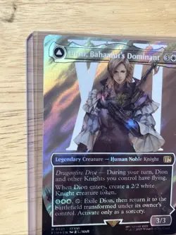 Dion, Bahamut's Dominant (Borderless) (Surge Foil) Final Fantasy Foil - Image 3