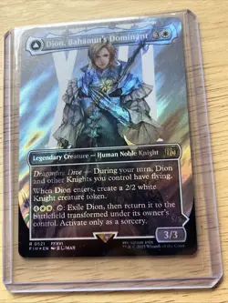 Dion, Bahamut's Dominant (Borderless) (Surge Foil) Final Fantasy Foil - Image 4