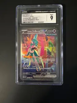 IRON VALIANT EX Paradox Rift Special Illustration Rare #249 CGC 9 Pokemon - Image 1