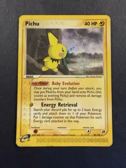 Pokemon TCG Sandstorm Pichu Card 20/100 Regular - Image 1