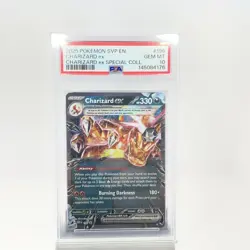2025 POKEMON SVP EN-SV BLACK STAR PROMO #196 CHARIZARD EX PSA 10 - Image 1