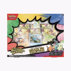Pokemon Mega Evolution Ascended Heroes Deluxe Pin Collection Box First Partners - Image 1