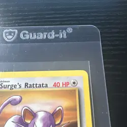 Lt. Surges Rattata 82/132 1st Edition Gym Heroes WOTC Vintage Pokemon - Image 4