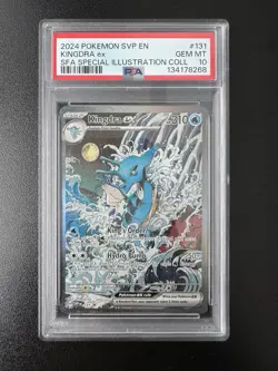 2024 POKEMON SHROUDED FABLE SPECIAL ILLUSTRATION COLLECTION KINGDRA EX PSA 10 - Image 1