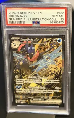 2024 POKEMON SVP EN-SV GRENINJA EX # 132 BLACK STAR PROMO PSA 10 - Image 1
