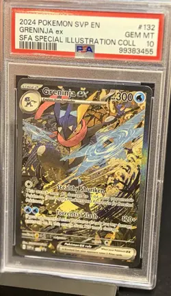 2024 POKEMON SVP EN-SV GRENINJA EX # 132 BLACK STAR PROMO PSA 10 - Image 2