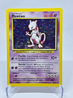 Mewtwo 010/102 Pokemon Base Set Holo Unlimited Edition Excellent Condition - Image 1