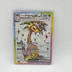 Pokemon TCG Alolan Exeggutor ex 225/191 Surging Sparks Holo NM Ultra Rare - Image 1