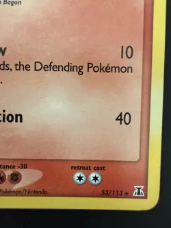 Pokemon TCG Delta Species Shelgon 53/113 Stamped Reverse Holo Near Mint - Image 2