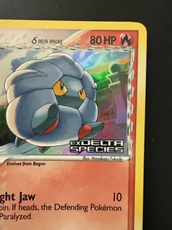Pokemon TCG Delta Species Shelgon 53/113 Stamped Reverse Holo Near Mint - Image 3