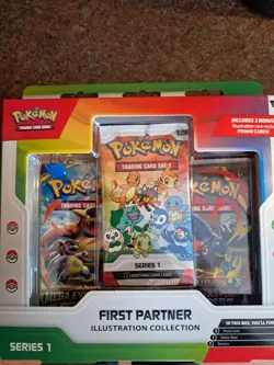 Pokemon TCG First Partner Illustration Collection Series 1 New Sealed In Hand! - Image 1