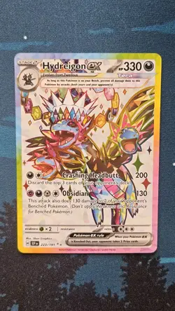 Pokemon Hydreigon ex 223/191 Sv08: Surging Sparks Special Illustration Rare Foil - Image 1