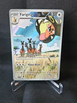 Farigiraf IR 228/193 Illustration Rare Pokemon TCG Paldea Evolved Holo NM - Image 1