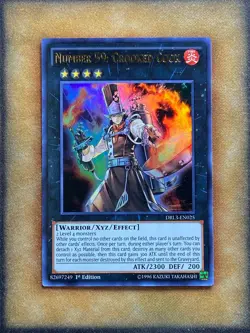Yugioh Number 59: Crooked Cook DRL3-EN025 Ultra Rare 1st Ed NM - Image 1