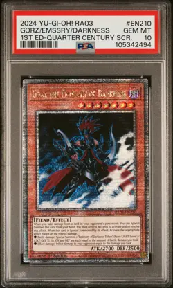 2024 YU-GI-OH! RA03-QUARTER CENTURY BONANZA GORZ THE EMISSARY OF DARKNESS PSA 10 - Image 1