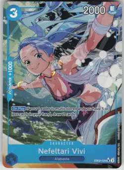 One Piece TCG Nefeltari Vivi Alt Art SR Extra Booster: Anime 25th Coll EB02-026 - Image 1