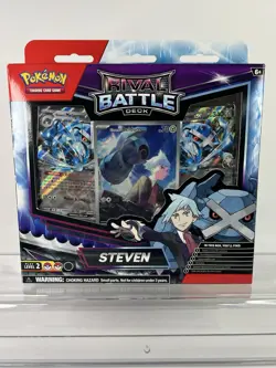Pokemon Rival Battle Deck Steven 60 Cards Foil Cards English Sealed - Image 1