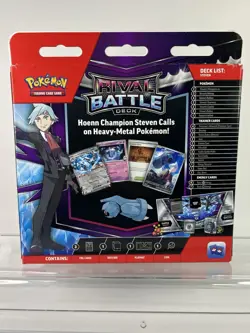 Pokemon Rival Battle Deck Steven 60 Cards Foil Cards English Sealed - Image 2
