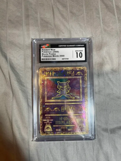 CGC 10 Ancient Mew 2000 Pokemon game movie promo- english- GEM MINT card - Image 1