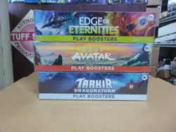 MTG EDGE ETERNITIES + AVATAR AIRBENDER + TARKIR PLAY BOOSTER BOX LOT - Image 1