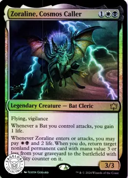 Zoraline, Cosmos Caller Prerelease - Foil - Bloomburrow - 242 NM - Image 1