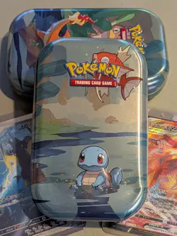 Pokemon TCG mini Kanto Tin Squirtle *Empty - Image 1