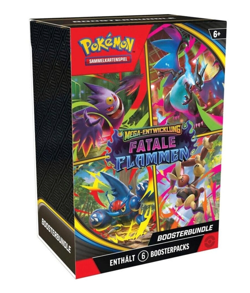 Pokemon Boosterbundle Mega-Entwicklung Fatale Flammen DE – 6 Boosterpacks SEALED - Image 1