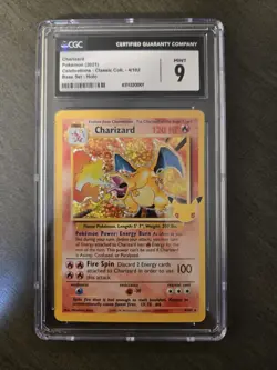 Pokemon TCG Charizard Celebrations Classic Collection 4/102 Grade 9 - Image 1