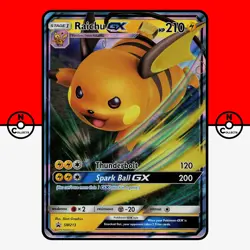 Pokemon Raichu GX SM213 Ultra Rare Black Star Promo NM - Image 1