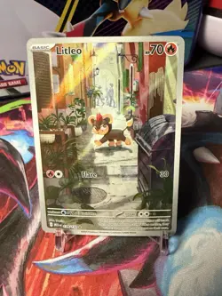 Pokemon Litleo Illustration Rare Holo 139/132 Me01: Mega Evolution 70 HP - Image 1