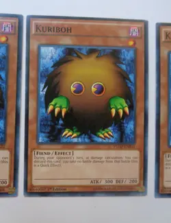 Playset: 3x Kuriboh YGLD-EN (Common, 1st Edition, Lightly Played / LP) Yugioh - Image 4
