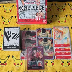 Monkey D.Luffy ST01-001 Pre-Errata ST01 One Piece Deck. - Image 1