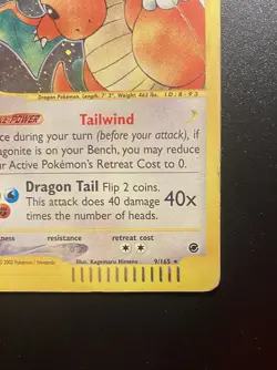 Pokemon Card- Dragonite-Expedition-Holo-9/165-Rare-ENG-E-reader-PL - Image 5
