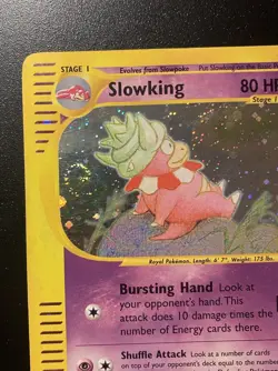 Pokemon Card-Slowking -H22/H32-Acquapolis-Holo-ENG-SWIRL-Excellent - Image 3