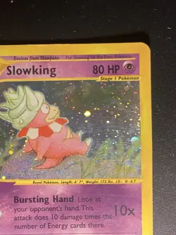 Pokemon Card-Slowking -H22/H32-Acquapolis-Holo-ENG-SWIRL-Excellent - Image 4