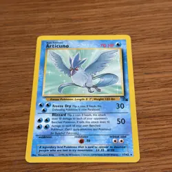 Articuno 17/62 - Fossil Unlimited Non-Holo Rare WOTC Pokemon TCG LP - Image 1