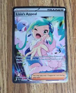 Pokemon TCG Lisias Appeal Card 246/191 Rare Surging Sparks Full Art - Image 1