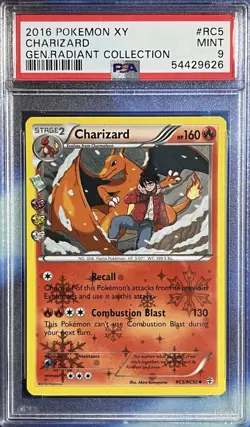 Pokemon 2016 XY Generations Charizard RC5/RC32 Holo Radiant Collection PSA 9 Nm - Image 1