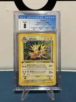 1999 Pokemon Jungle Jolteon Holo 1st Edition 4/64 CGC 8 NM/ Mint Rare English 💎 - Image 1