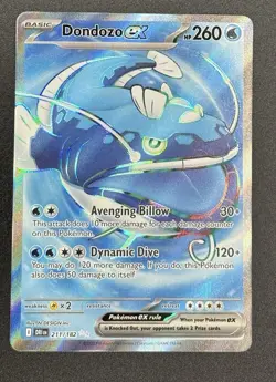 Pokemon TCG Dondozo EX 211/182 Ultra Rare Full Art S&V: Destined Rivals NM - Image 1