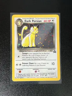 Pokemon Dark Persian #17 Holo Black Star Promo WotC 2000 MP - Image 1