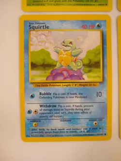 Pokemon Base Set Starters - Bulbasaur Charmander Squirtle Pikachu - Exact Cards! - Image 4