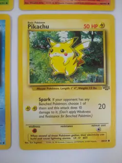 Pokemon Base Set Starters - Bulbasaur Charmander Squirtle Pikachu - Exact Cards! - Image 5