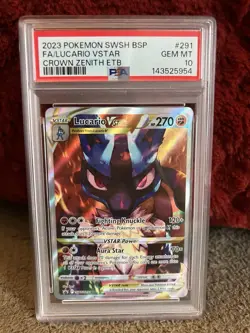 Lucario Vstar Swsh291 Promo Psa 10 Sword & Shield Full Art Alternate Sir Pokemon - Image 1