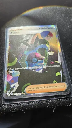 Pokemon TCG Penny Paldean Fates Trainer Holo Card 239/091 - Image 2