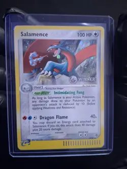 Salamence 19/97 Winner Stamp Holo NM E‑League Promo Pokemon Card 2003 - Image 2