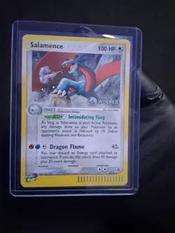 Salamence 19/97 Winner Stamp Holo NM E‑League Promo Pokemon Card 2003 - Image 3