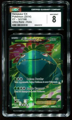 CGC 8 Venusaur EX Full Art XY 2014 Pokemon Card #141 - Image 1