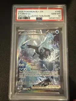 Kyurem EX Black Bolt Sir 165/86 PSA 10 Gem MT Pokemon Card Full Art - Image 1
